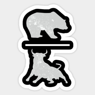 Bear Bull Sticker